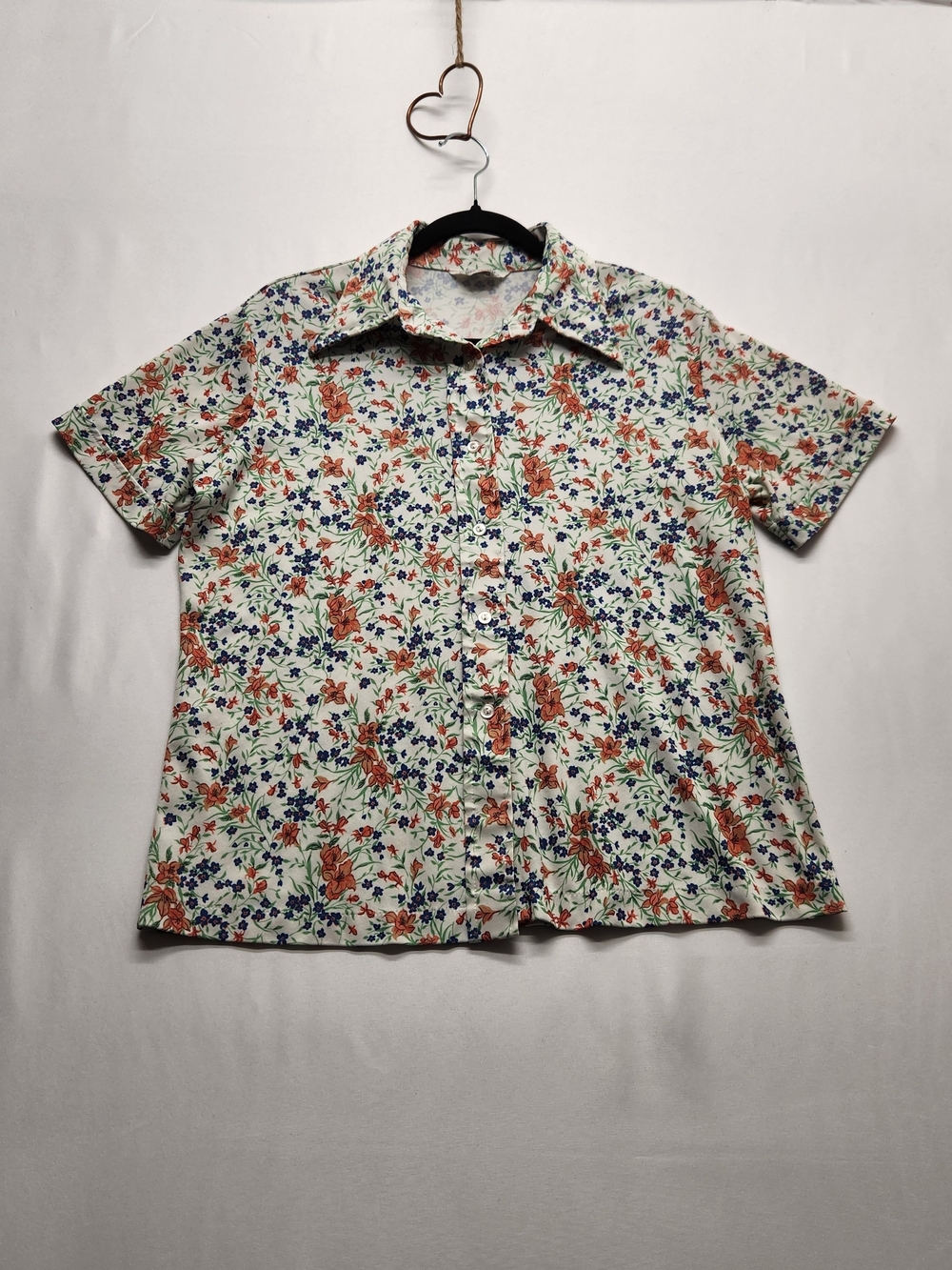 ⭐️Vintage 70s Sears The Shirt Floral Button Up Blouse Retro Cottagecore